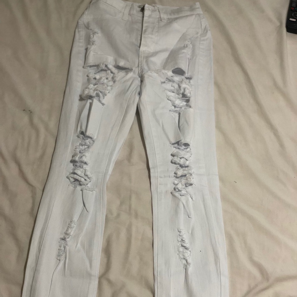 Brand new white ripped jeans